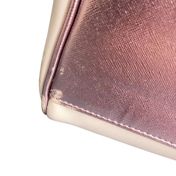 Underonesky White &  Metallic Pink Kitty Cat Weekender Travel Vacation Bag - Picture 9 of 12